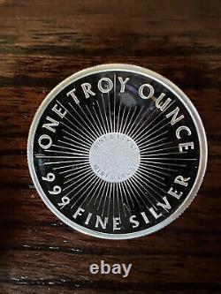 20 oz Roll of Sunshine Mint. 999 Fine Silver Eagle Rounds MintMark SI