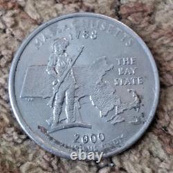 2000 Massachusetts Quarter P Mint Mark Errors See Pictures