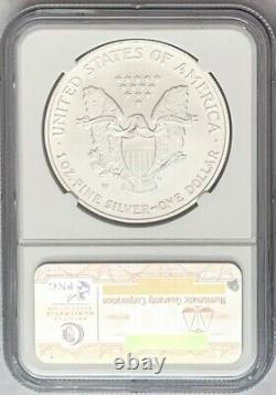 2006 W Burnished Silver Eagle With W Mint Mark Ngc Ms70 Gold Star Label