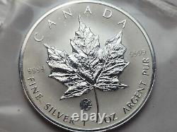 2007 Canada $5.9999 % Silver coin Maple leaf in Mint Pack Rare Privy mark