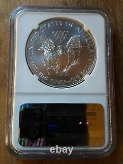2011 S Silver Eagle Ngc Ms70 Er. 25th Anniversary Set, S Mint Mark Free Shipping