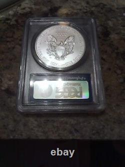 2013 W Burnished Silver Eagle W Mint Mark Pcgs Ms70