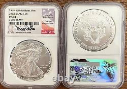 2017 (P) No Mint Mark American SE $1 Struck At Philadelphia Signed NGC MS 70