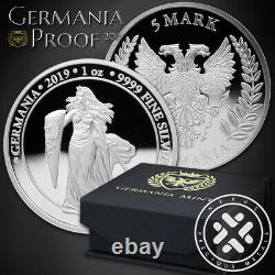 2019 Germania 5 Mark 1 Oz Silver Proof Coin Brilliant Uncirculated