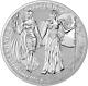 2019 Germania Mint 25 Mark Allegories Columbia & Germania 5 oz 9999 Silver Coin