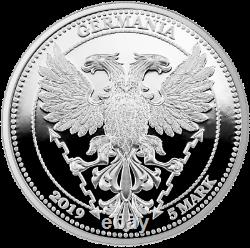 2019 Germania Mint 5 Mark Oak Leaf Proof 1 oz 9999 Silver Coin NGC PF 70 UCAM