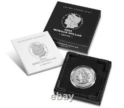 2021 D Morgan Silver Dollar with Denver Mint Mark Encapsulated in Box with COA
