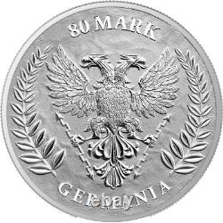 2021 Germania 1 Kilo 999.9 80 Mark Silver BU #46 of 100