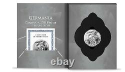 2021 Germania Mint 50 Mark 10 oz Silver Coin OGP Blisterpack/COA -Mintage 1000