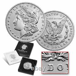 2021 Morgan Silver Dollar, Philadelphia (no mint mark) with Box and Certificate