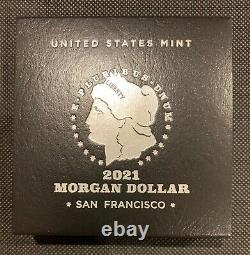 2021 Morgan Silver Dollar S San Francisco Mint Mark PCGS MS70 with Box & COA
