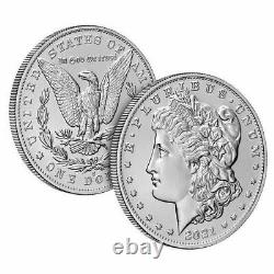 2021 Morgan Silver Dollar w (P) Philadelphia Privy Mark 21XE Lot of 2