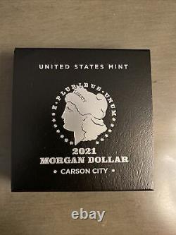 2021 Morgan Silver Dollar with CC Privy Mark 21XC Carson City US MINT IN HAND