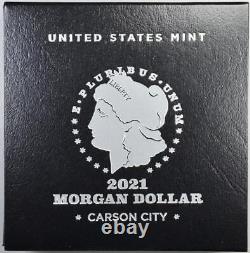 2021 Morgan Silver Dollar with CC Privy Mark Mint Fresh With Box & COA