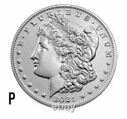2021 Morgan Silver Dollar with P Mint Mark 21XE