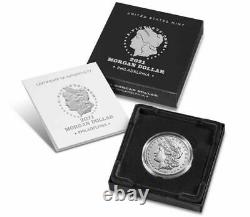 2021-P Morgan Silver Dollar Privy Mark Mint BU UNC MS Box COA