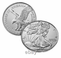 2021 Silver Eagle Type 2 with W mint mark, IN STOCK