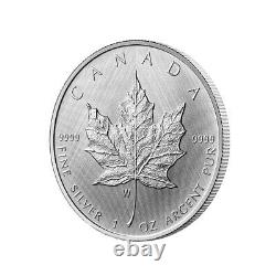 2021 Silver Maple Leaf Winnipeg Edition W Mint Mark $5 1oz Mintage 8,000 only