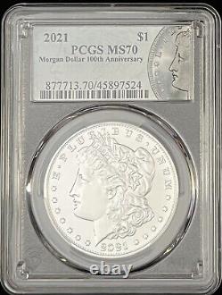 2021 (no mint mark) Morgan Dollar 100th Anniversary PCGS MS-70 with OGP included