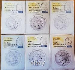 2021 (p) Peace & (p) CC & O Privy S & D Mint Mark Morgan's Complete 6 Coin Set