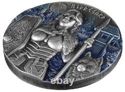 2022 2 Oz Silver 10 Mark Valkyries HILDEGARD PCGS MS70 Gold Shield Coin