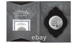 2022 Germania 10 Mark 2 oz 999 Silver BU Coin Mint Capsule Blister Pack with COA