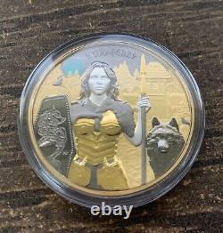 2022 Germania 5 Mark Hildegard Valkyries Valhalla Colorized 1oz Silver Coin /999