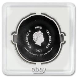 2022 No Mint Mark 1 Oz Niuean Silver Grogu in Pod Coin Brilliant Uncirculated