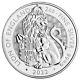 2022 No Mint Mark 2022 U. K. 5 Pound 2 Oz Silver Tudor Beast Lion of England BU G