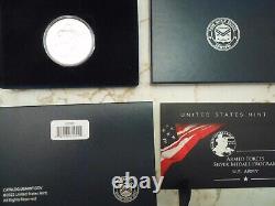 2023-99.9% Silver Medal-Honors us Army-Complete with Box and coa. Mint mark P