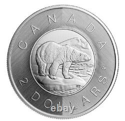 2023 Canada $2 W Mint Mark Polar Bear 1 oz. 9999 Silver Coin NGC SP 70