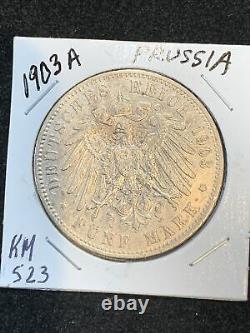 4 Pc Lot 1912a 3 Mark, 1912d Bavaria 3 Mark, 1903a 5 Mark, 1913 3 Mark Prussia