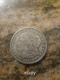 7/2473 Antique 1921-D USA Morgan Silver Dollar Coin D Mint Mark