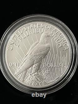 BRAND NEW 2021 Peace Silver Dollar with P Mint Mark Original Box COA