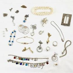 Better Vintage to Now Jewelry Mixed LOT Sterling Silver Gold Filled Marked