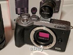 Canon EOS M6 Mark II 32.5MP Silver with EF-M 18-150mm and EVF Mint