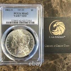 Doubled Mint Mark? 1882-O PCGS MS62 Morgan CERTIFIED Vam-7 O/O New Orleans