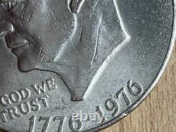 Eisenhower silver dollar bicentennial coin 1776 1976 no mint mark circulated