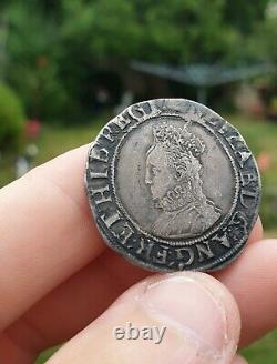 Elizabeth 1st Sixth issue, 1582-1600. Mint mark Tun 1592-95, Spink 2577 coin