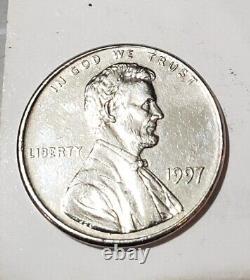 Extremly Rare 1997 Silver/nickel Lincoin Penny No Mint Mark