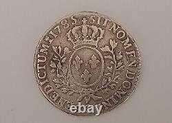 France Louis XVI 1/2 Ecu (1785. Q Mint Mark)Silver Coin KM#564 (F-VF) Rare