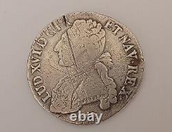 France Louis XVI 1/2 Ecu (1785. Q Mint Mark)Silver Coin KM#564 (F-VF) Rare