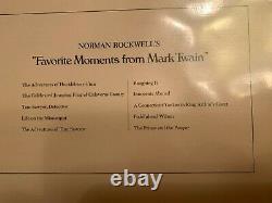 Franklin Mint Norman Rockwell's Favorite Moments of Mark Twain Silver Ingots
