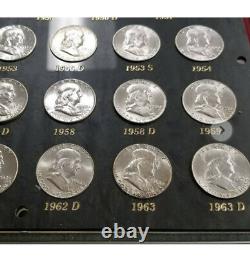 Full Franklin Half Dollar Half Dollar Album 1948-1963 Every Coin and Mint Mark