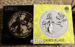 GERMANIA 2020 5 Mark Camouflage Edition N. Africa 1 Oz Silver Only 100 Minted