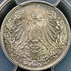 GERMANY. 1906, 1/2 Mark, Silver, D PCGS MS65 Empire, Munich