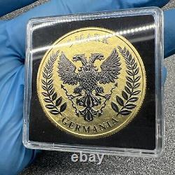Germania 2019 Mint Edition Coa 5 Mark. 999 Silver Bu Ruthenium Yellow Gold 1/150