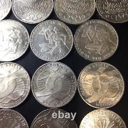 Germany 10 Mark Silver Coins 1972 Lot Of (13) Almost Uncirculated To Unc White