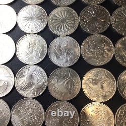 Germany 10 Mark Silver Coins 1972 Lot Of (25) Uncs And Proofs Lustrous Icy White