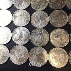 Germany 10 Mark Silver Coins 1972 Lot Of (25) Uncs And Proofs Lustrous Icy White